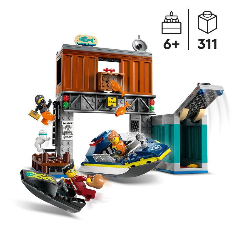 LEGO Politiespeedboot en boevenschuilplaats 60417 City LEGO CITY @ 2TTOYS | Official LEGO shop😊🥰 LEGO €. 32.49