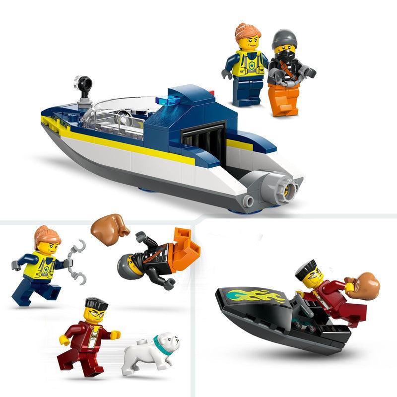 LEGO Politiespeedboot en boevenschuilplaats 60417 City LEGO CITY @ 2TTOYS | Official LEGO shop😊🥰 LEGO €. 32.49