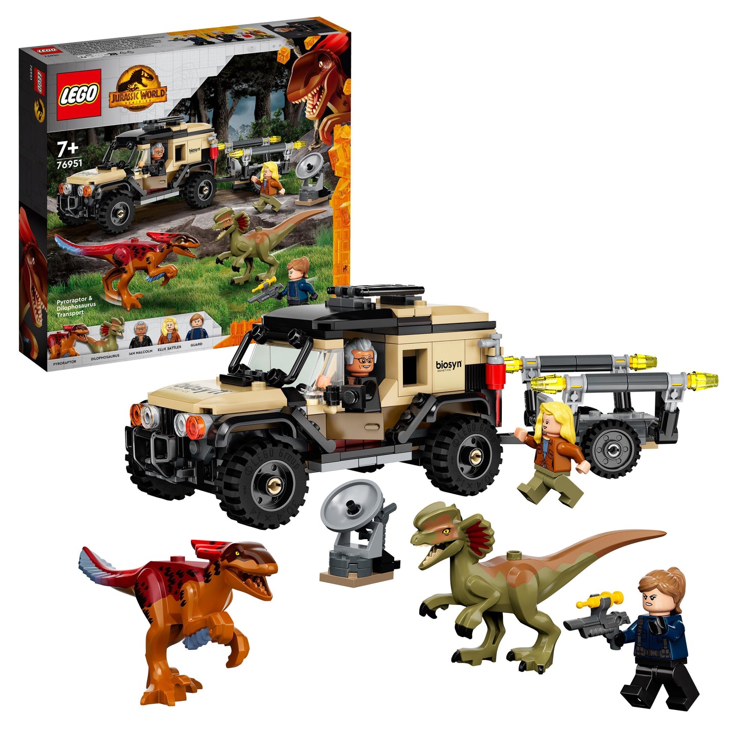 LEGO Pyroraptor & Dilophosaurus transport 76951 Jurassic World LEGO JURASSIC WORLD @ 2TTOYS LEGO €. 42.49