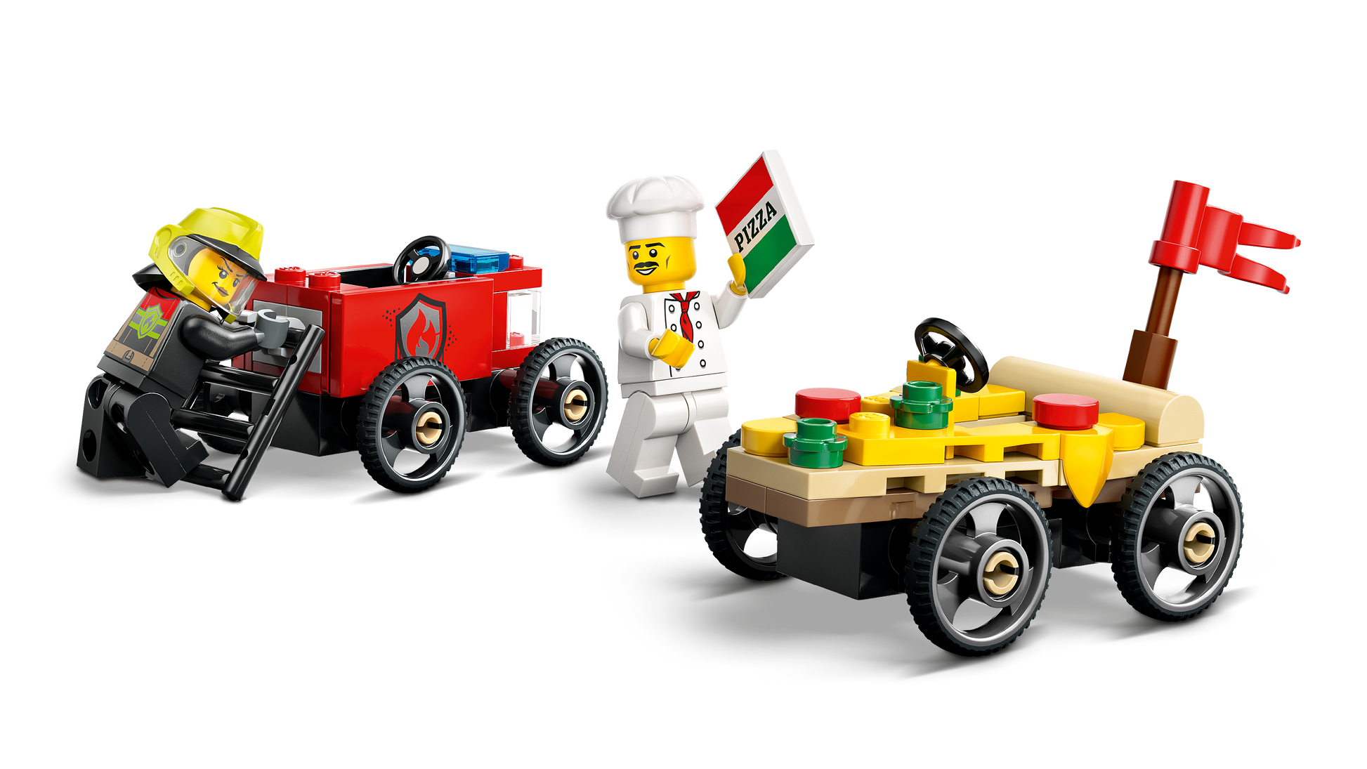 LEGO Raceauto pakket: pizzabestelwagen vs Brandweerwagen 60458 City (Pre-Order: januari 2025) LEGO CITY @ 2TTOYS | Official LEGO shop😊🥰 LEGO €. 8.49