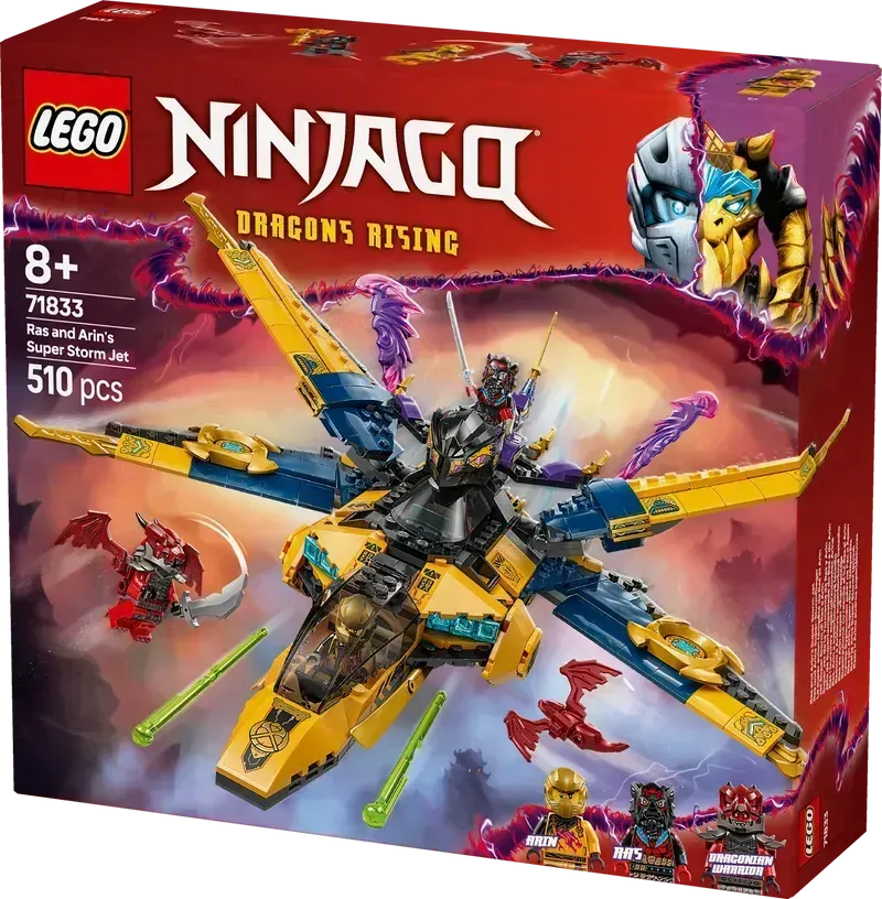 LEGO Ras & Arin's Super Storm Vliegtuig 71833 Ninjago @ 2TTOYS | Official LEGO shop😊🥰 2TTOYS | Official LEGO shop😊🥰 €. 42.49