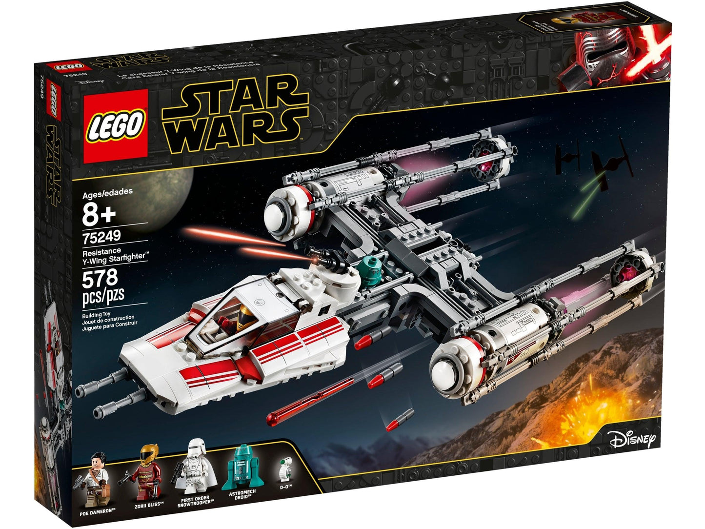 LEGO Resistance Y-Wing Starfighter inclusief D-O Droid 75249 StarWars LEGO STARWARS @ 2TTOYS LEGO €. 29.99