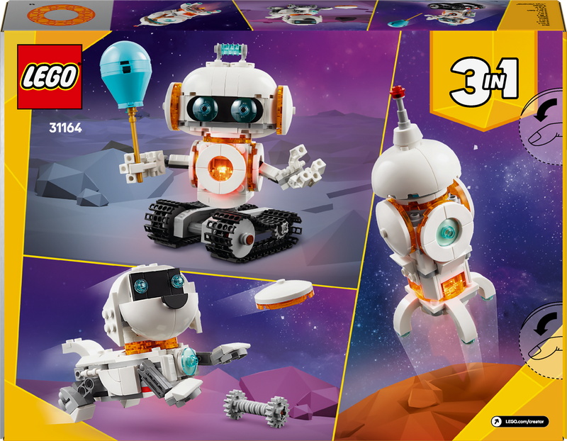 LEGO Ruimte Robot 31164 Creator 3 in 1 Pre-Order: januari 2025) @ 2TTOYS | Official LEGO shop😊🥰 LEGO €. 21.49