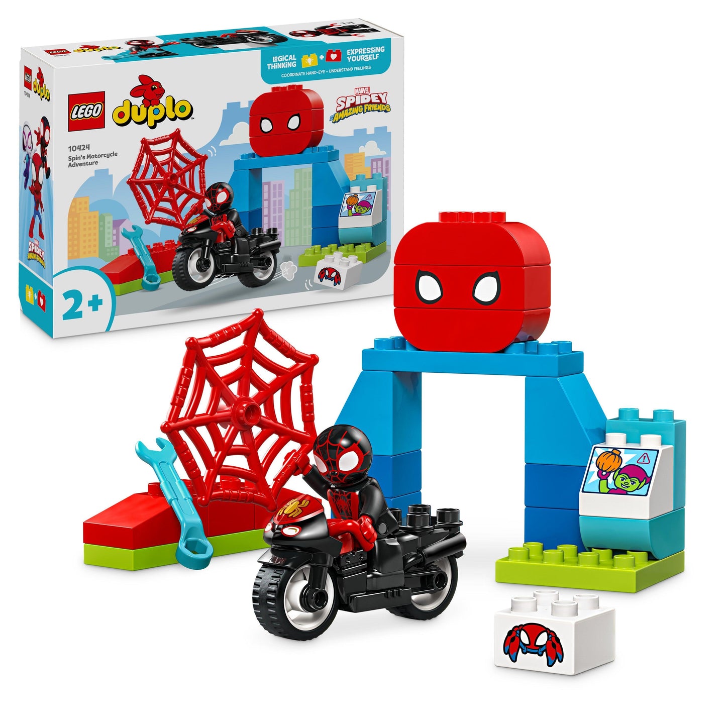 LEGO Spidy's motorcycle adventure 10424 Superheroes LEGO DUPLO @ 2TTOYS LEGO €. 19.99