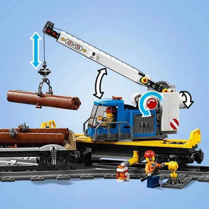 LEGO Sterke City vrachttrein met kraan 60198 City LEGO CITY TREINEN @ 2TTOYS | Official LEGO shop😊🥰 LEGO €. 159.48