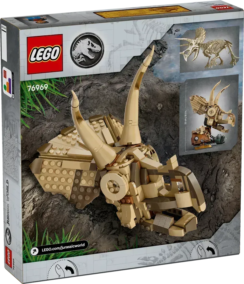 LEGO Triceratops schedel 76969 Jurassic World LEGO Jurassic World @ 2TTOYS | Official LEGO shop😊🥰 LEGO €. 38.49