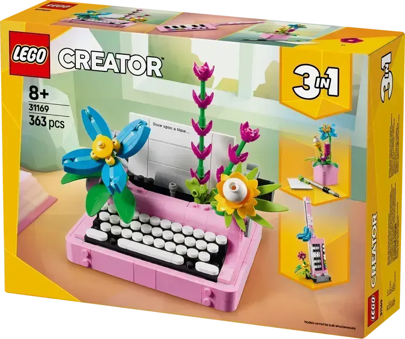 LEGO Typemachine met bloemen 31169 Creator 3-in-1 @ 2TTOYS | Official LEGO shop😊🥰 LEGO €. 26.49