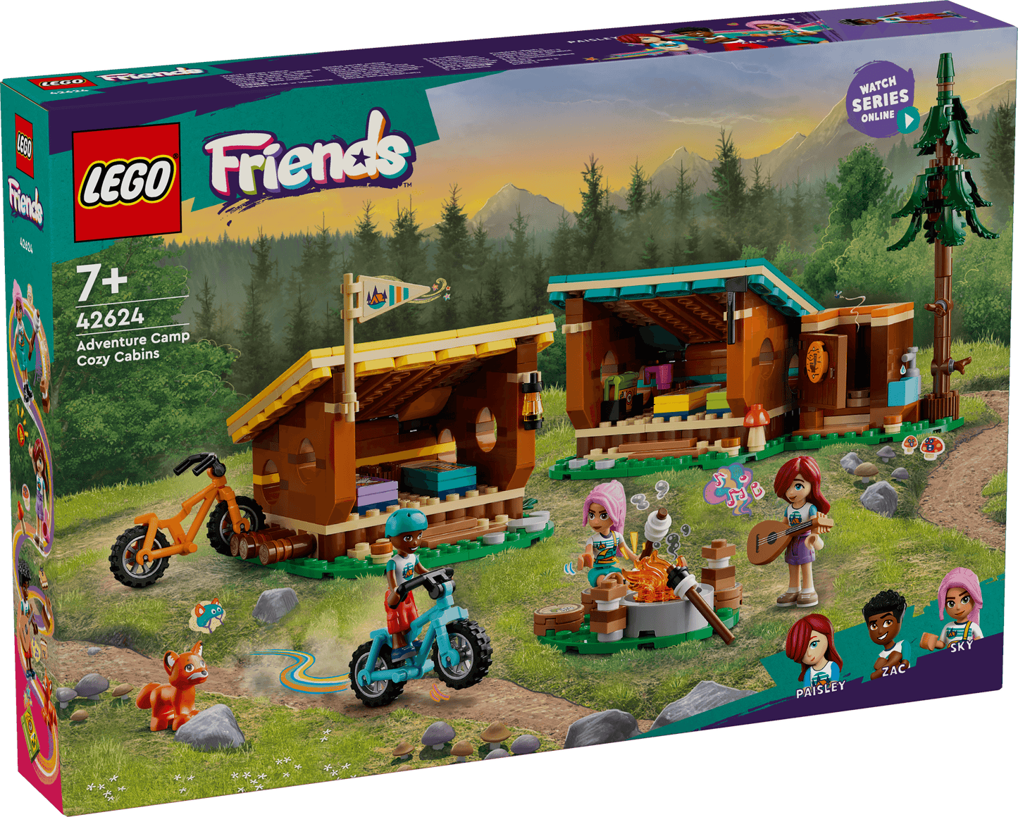 LEGO Vakantie Kamp Knusse Hutten 42624 Friends (Pre-Order: verwacht juni) LEGO Friends @ 2TTOYS LEGO €. 37.49