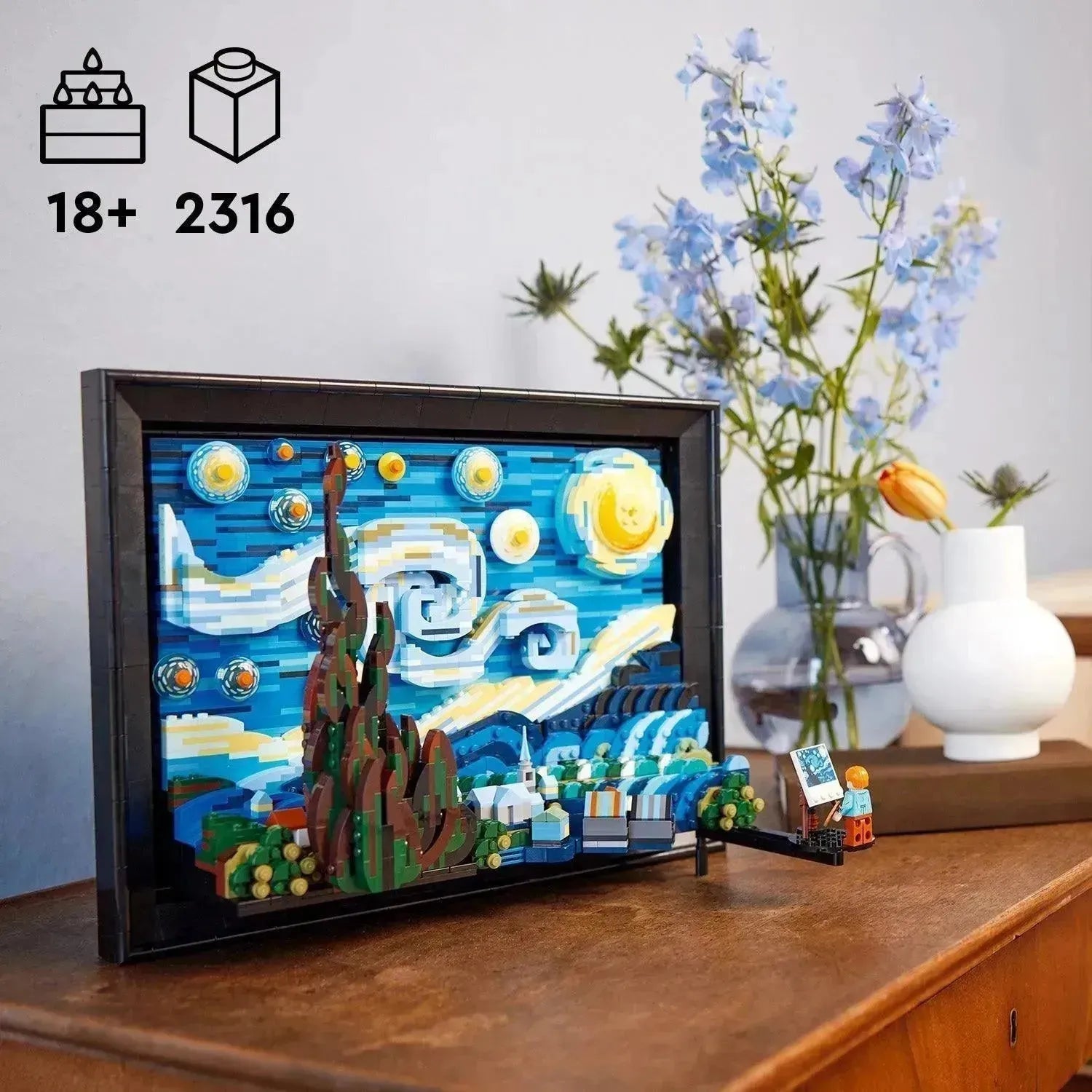 LEGO Vincent van Gogh - De sterrennacht 21333 Ideas (USED) LEGO IDEAS @ 2TTOYS | Official LEGO shop😊🥰 LEGO €. 114.99