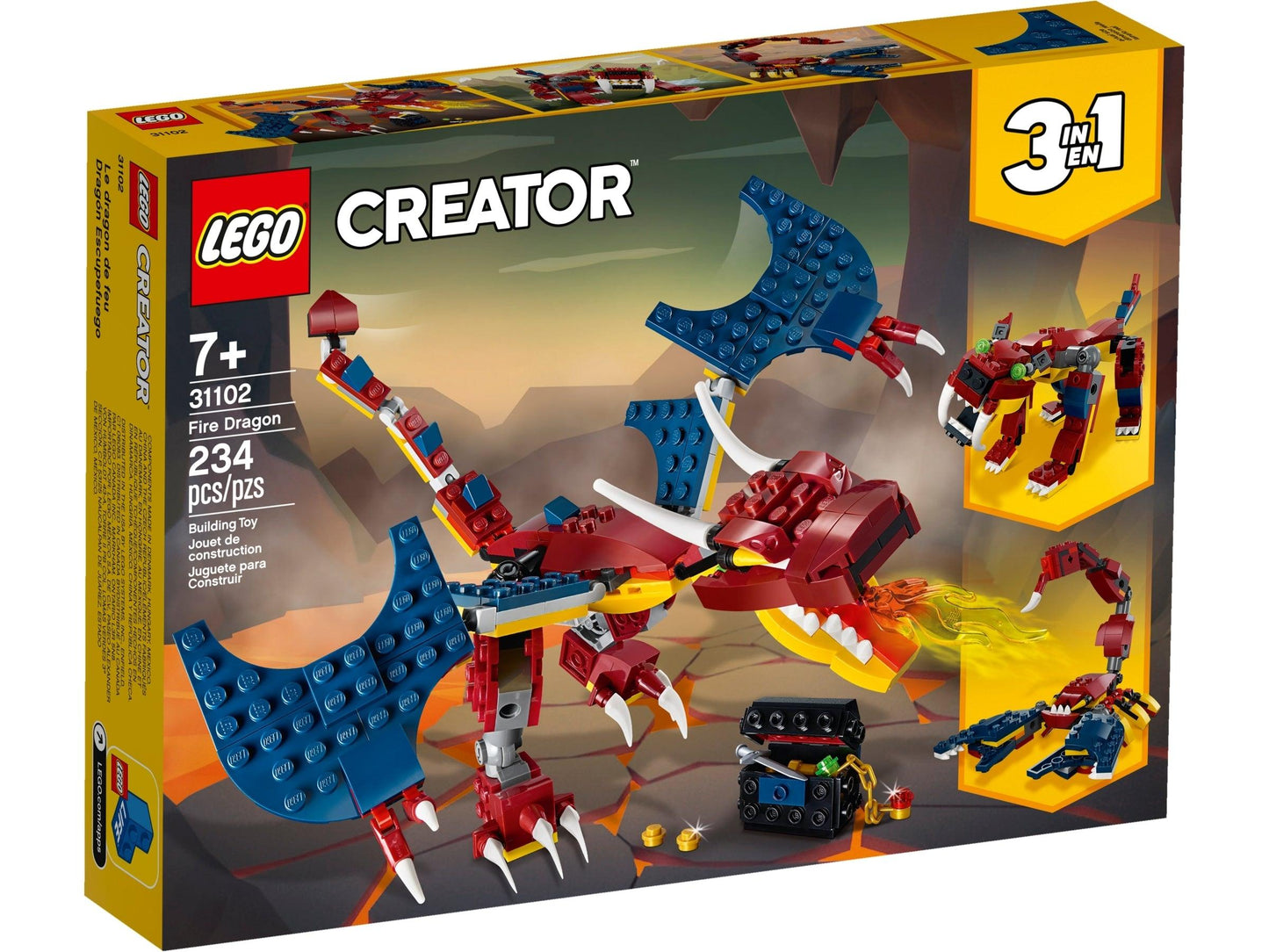 LEGO Vuur draak 31102 Creator 3-in-1 LEGO CREATOR @ 2TTOYS | Official LEGO shop😊🥰 LEGO €. 15.49