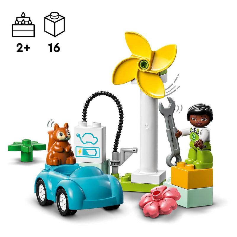 LEGO Wind turbine en electrische auto 10985 DUPLO @ 2TTOYS | Official LEGO shop😊🥰 LEGO €. 8.48