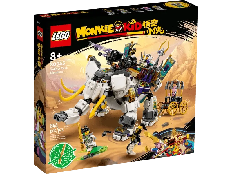 LEGO Yellow Tusk Elephant 80043 Monkie Kid LEGO MONKIE KID @ 2TTOYS | Official LEGO shop😊🥰 LEGO €. 69.99