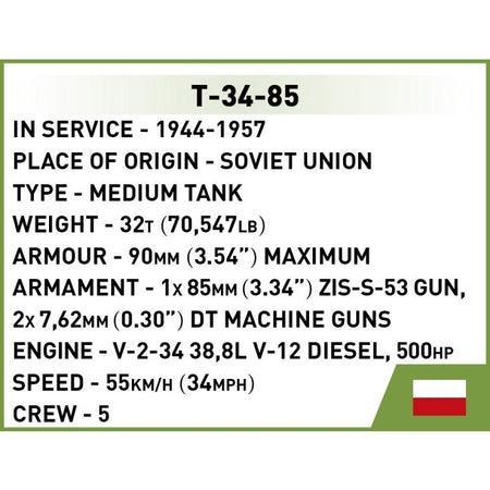 COBI T-34-85 Tank 280 Pcs 2716 WW2 COBI @ 2TTOYS COBI €. 16.99