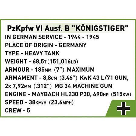Cobi Tank Königstiger PzKpfW VI 2540 World War 2 COBI @ 2TTOYS COBI €. 62.49