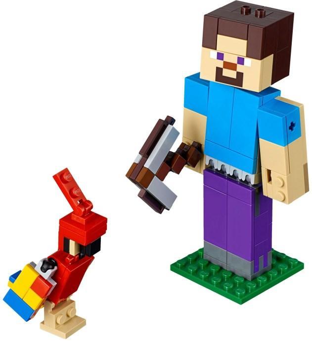 LEGO BigFig Steve met papegaai 21148 Minecraft LEGO MINECRAFT @ 2TTOYS LEGO €. 22.49