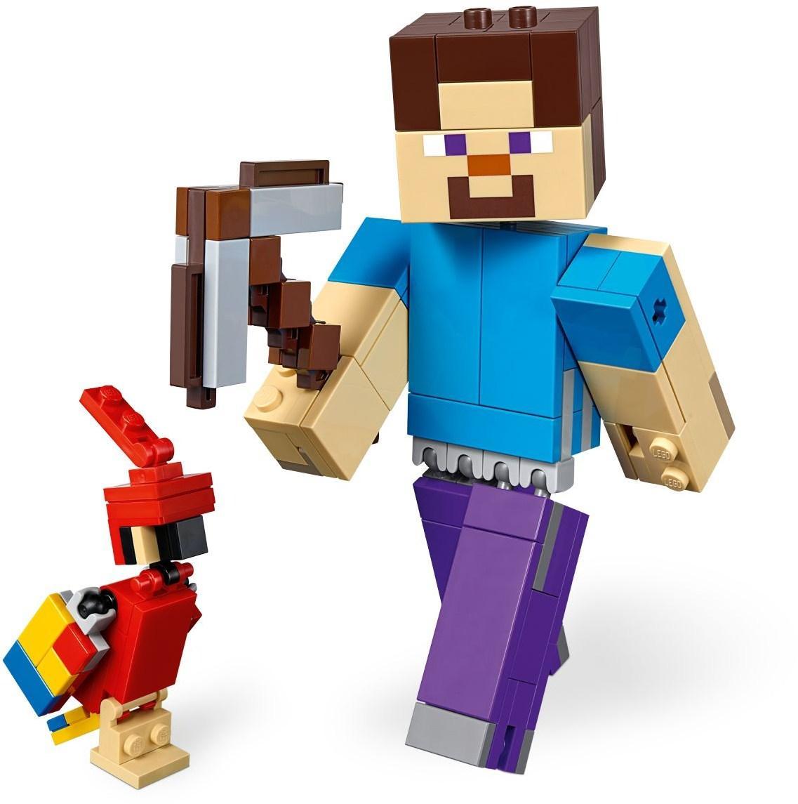 LEGO BigFig Steve met papegaai 21148 Minecraft LEGO MINECRAFT @ 2TTOYS LEGO €. 22.49