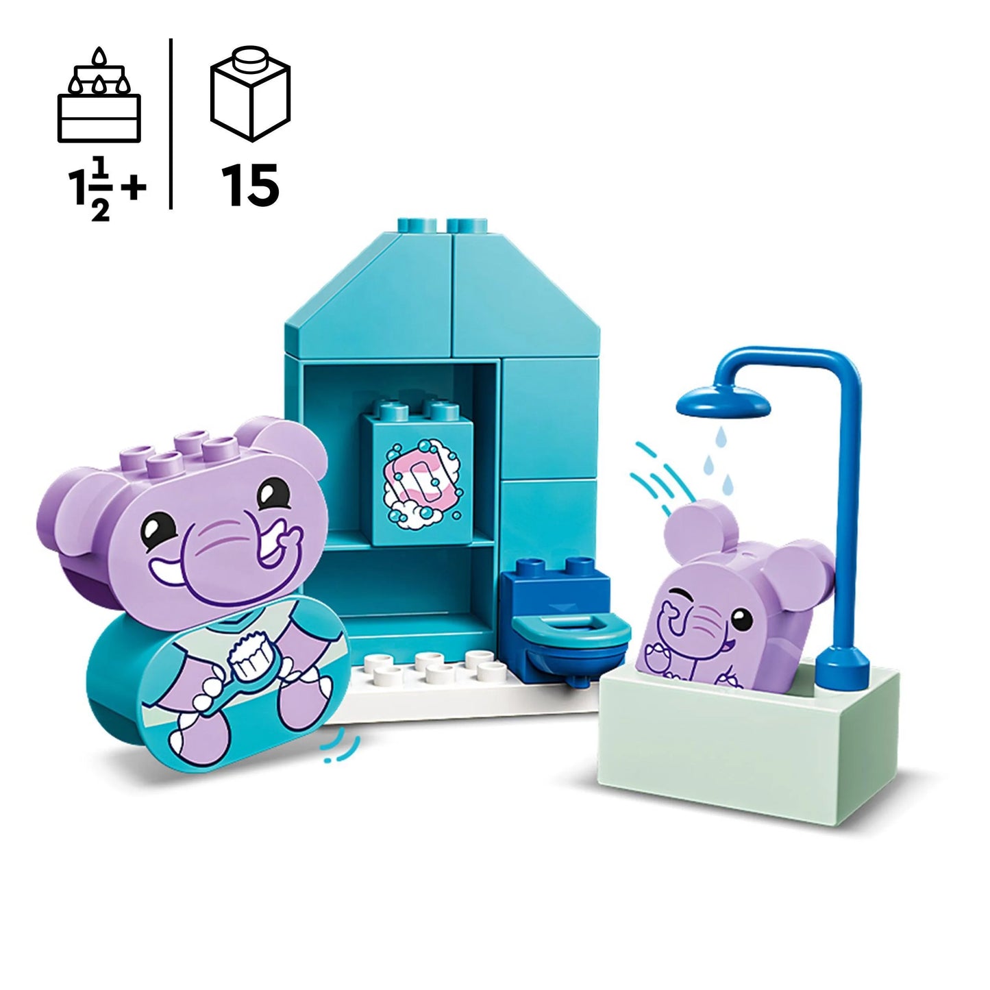 LEGO Dagelijkse routine: in bad 10413 DUPLO LEGO @ 2TTOYS | Official LEGO shop😊🥰 LEGO €. 8.49