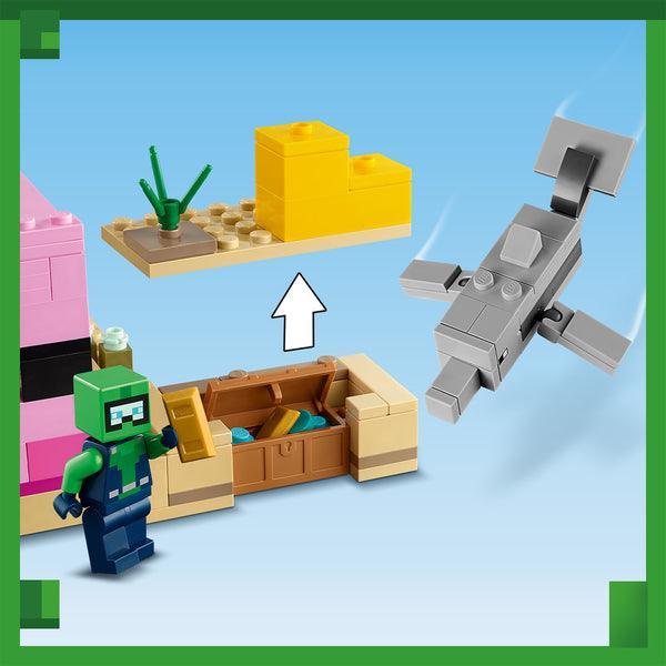 LEGO Het axolotlhuis 21247 Minecraft LEGO MINECRAFT @ 2TTOYS | Official LEGO shop😊🥰 LEGO €. 22.48