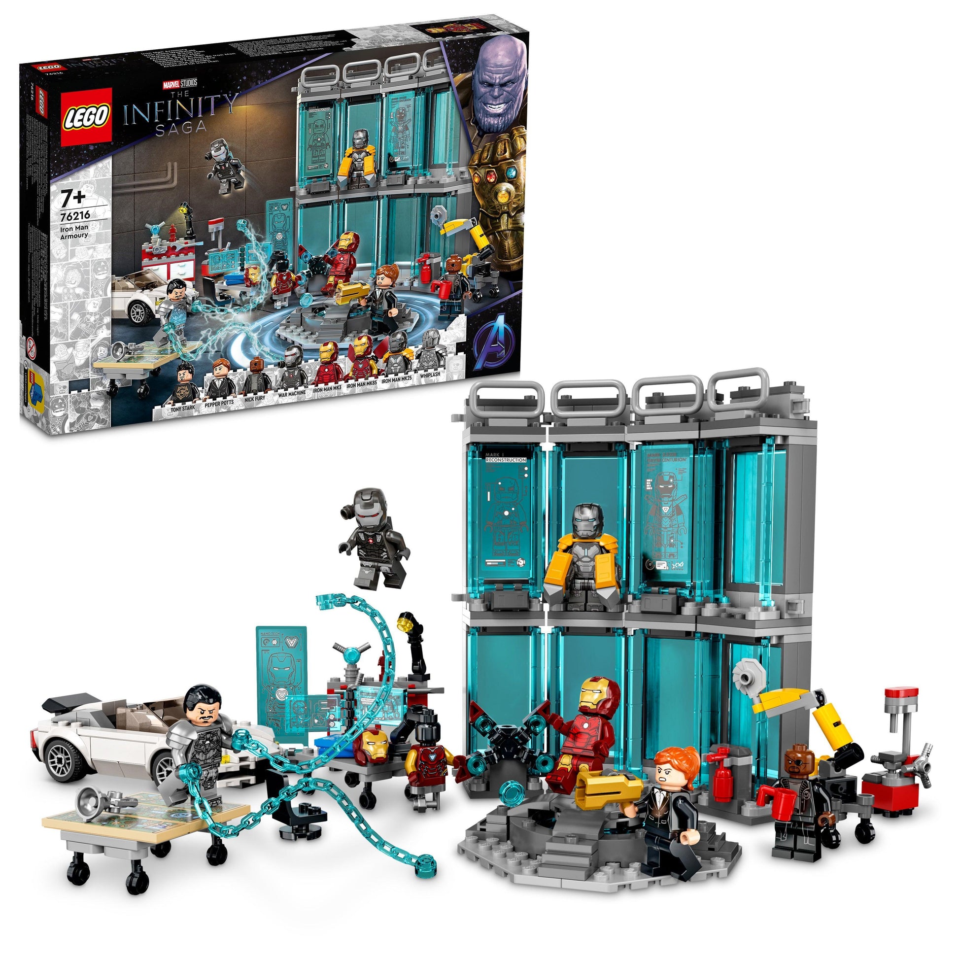 LEGO Iron Man Wapenkamer 76216 Superheroes LEGO SUPERHEROES @ 2TTOYS LEGO €. 75.98