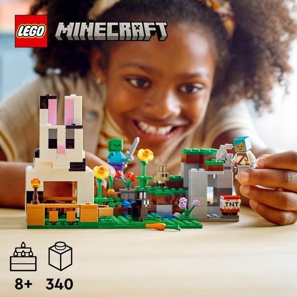 LEGO Konijnenhoeve Minecraft 21181 Minecraft LEGO MINECRAFT @ 2TTOYS | Official LEGO shop😊🥰 LEGO €. 29.48