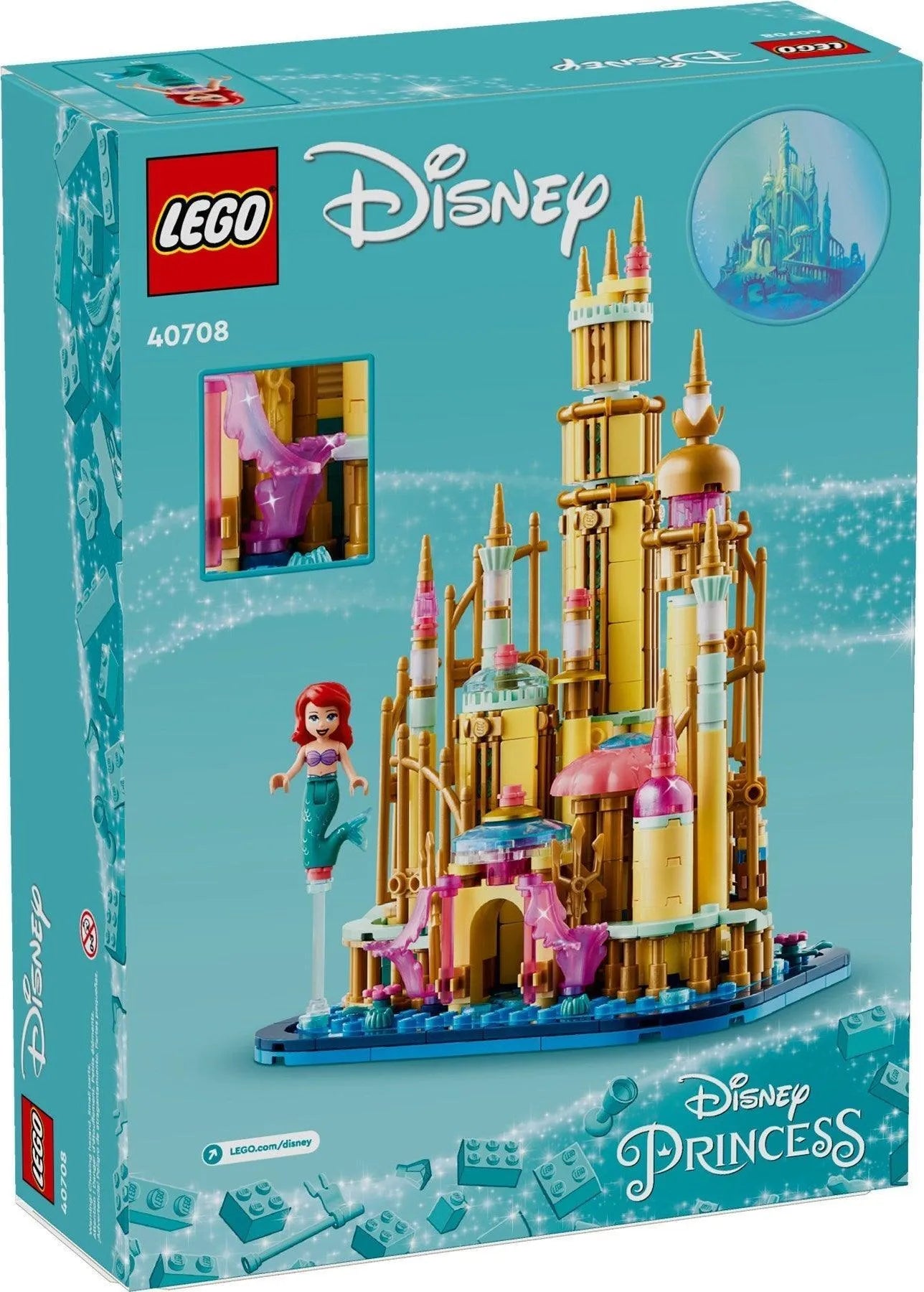 LEGO Mini Disney kasteel van Ariël 40708 Disney LEGO DISNEY @ 2TTOYS | Official LEGO shop😊🥰 LEGO €. 44.99