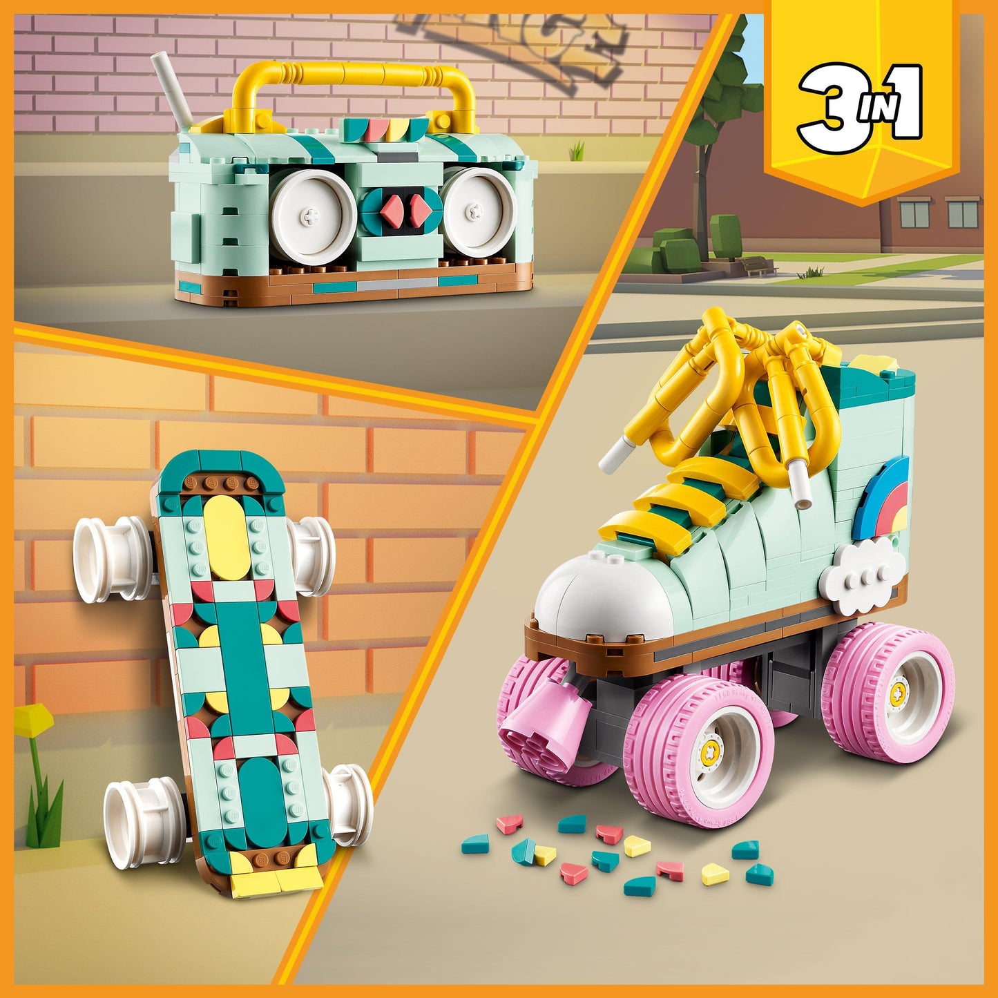 LEGO Retro Rollschaats 31148 Creator 3 in 1 LEGO CREATOR 3 IN 1 @ 2TTOYS | Official LEGO shop😊🥰 LEGO €. 25.48