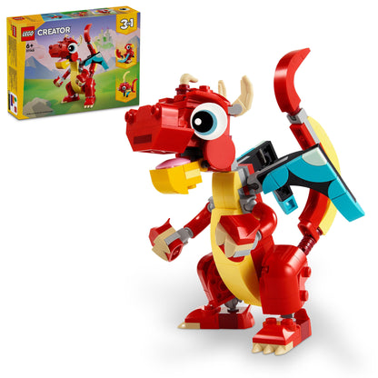 LEGO Rode Draak 31145 Creator 3 in 1 LEGO CREATOR 3 IN 1 @ 2TTOYS LEGO €. 8.49