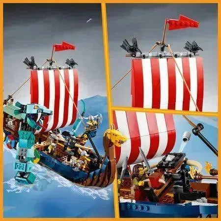 LEGO Viking schip met Midgard slang 31132 Creator LEGO CREATOR @ 2TTOYS | Official LEGO shop😊🥰 LEGO €. 119.99