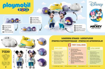 PLAYMOBIL 1.2.3 & Disney: Mickey en Minnie's vlucht in de wolken 71320 Disney @ 2TTOYS | Official LEGO shop😊🥰 PLAYMOBIL €. 22.49