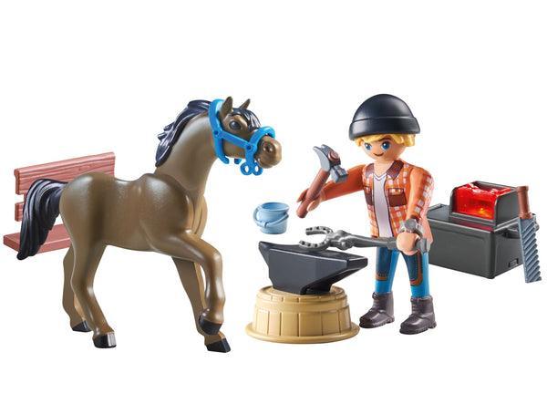 PLAYMOBIL Hoefsmid: Ben & Achilles 71357 Horses of Waterfall PLAYMOBIL HORSES OF WATERFALL @ 2TTOYS | Official LEGO shop😊🥰 PLAYMOBIL €. 12.49