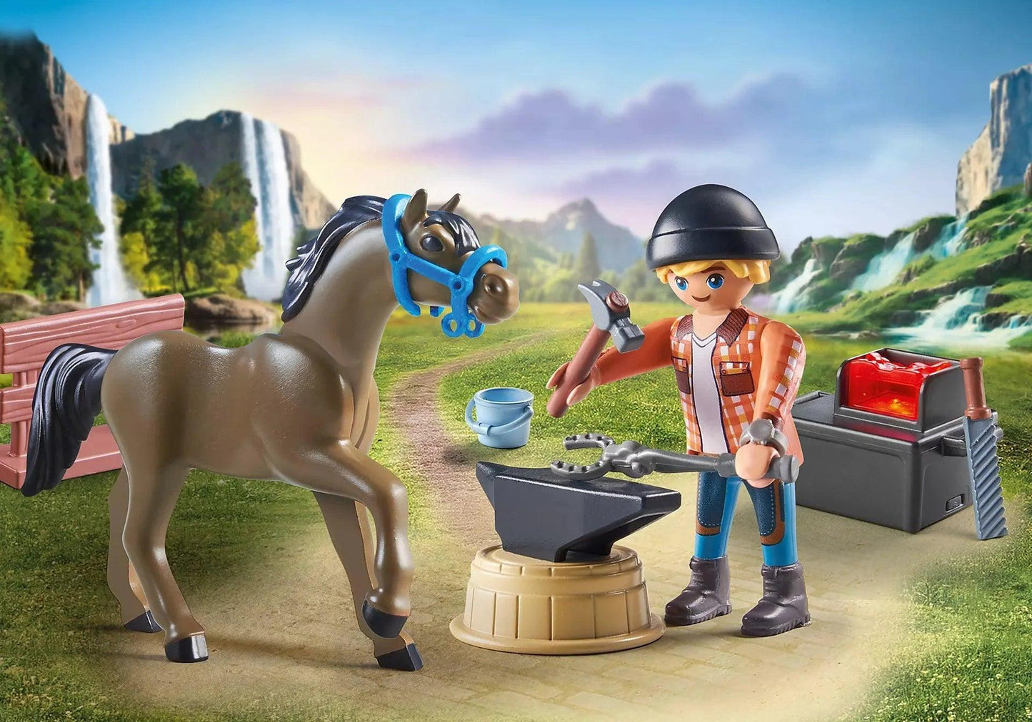 PLAYMOBIL Hoefsmid: Ben & Achilles 71357 Horses of Waterfall PLAYMOBIL HORSES OF WATERFALL @ 2TTOYS | Official LEGO shop😊🥰 PLAYMOBIL €. 12.49