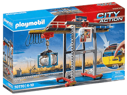 PLAYMOBIL Portaalkraan met containers 70770 City Action PLAYMOBIL @ 2TTOYS | Official LEGO shop😊🥰 PLAYMOBIL €. 69.49