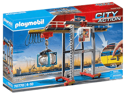 PLAYMOBIL Portaalkraan met containers 70770 City Action PLAYMOBIL @ 2TTOYS | Official LEGO shop😊🥰 PLAYMOBIL €. 69.49