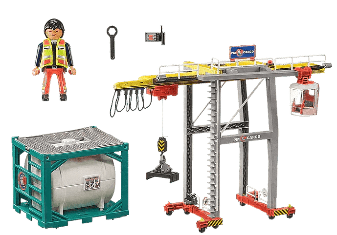 PLAYMOBIL Portaalkraan met containers 70770 City Action PLAYMOBIL @ 2TTOYS | Official LEGO shop😊🥰 PLAYMOBIL €. 69.49